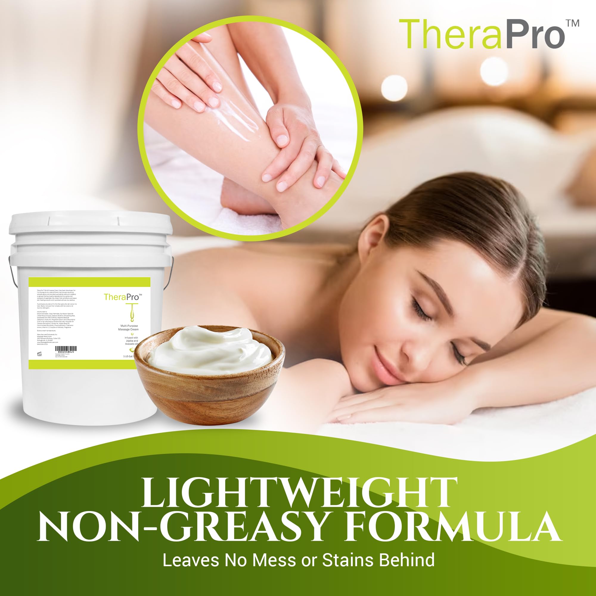 Amazon.com : Multi-Purpose Massage Cream by TheraPro - 5 Gallon